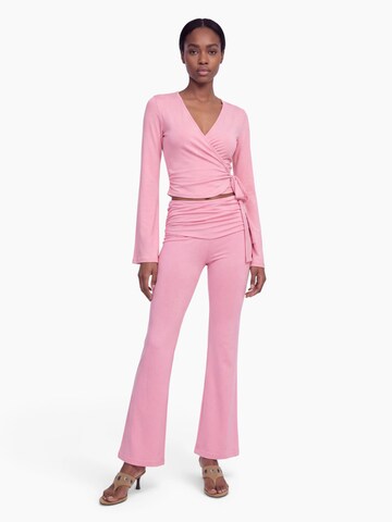 évasé Leggings hzl the label en rose : devant