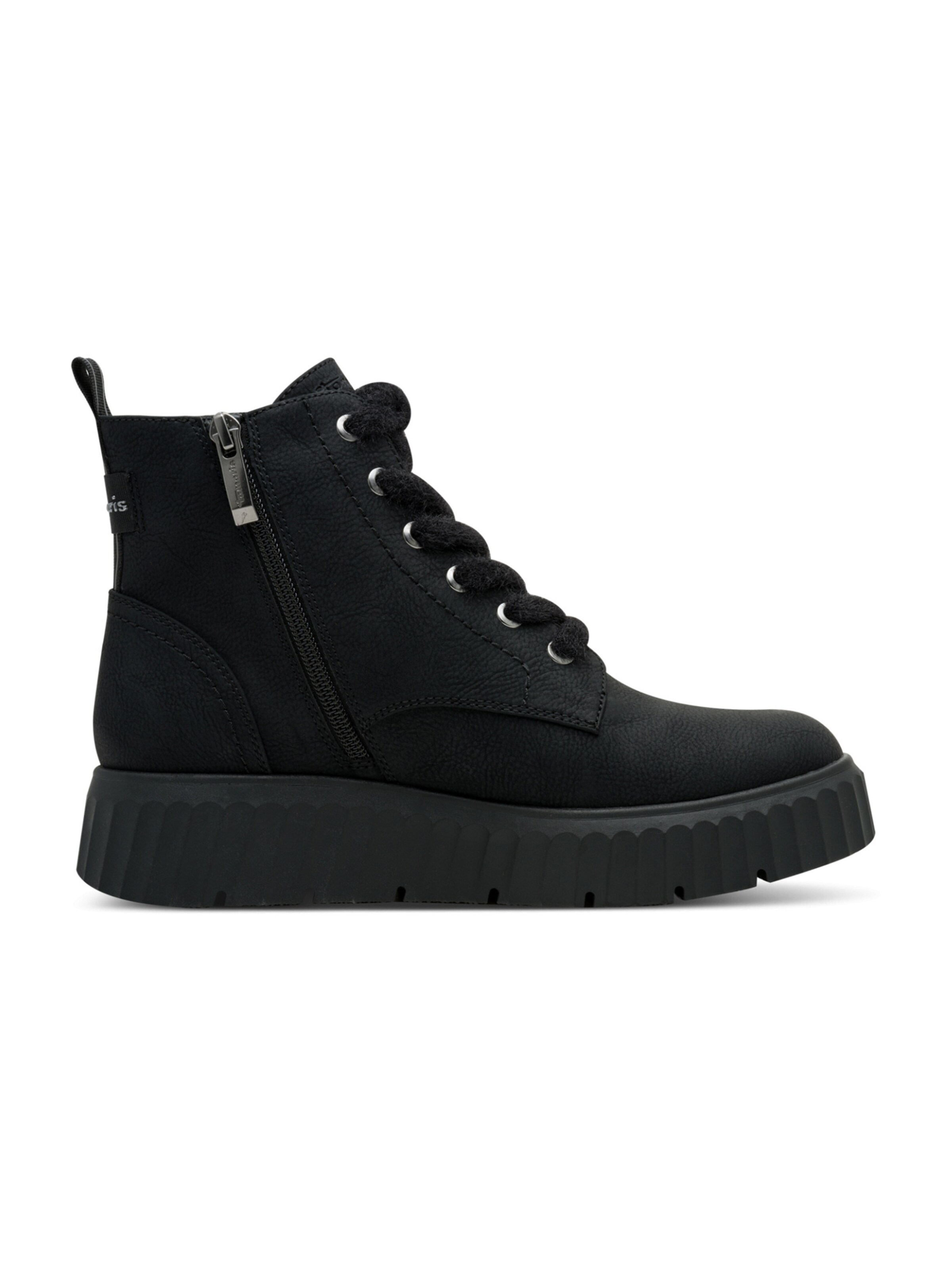 Tamaris - Botines con cordones en negro