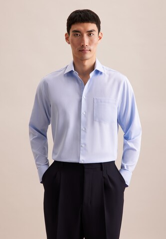 SEIDENSTICKER Regular fit Business shirt in Blue: front