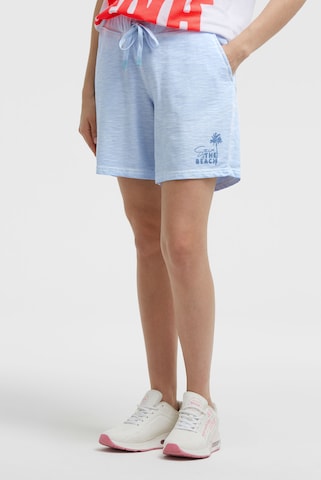 Soccx Loosefit Sweatshorts in Blau: Vorderseite