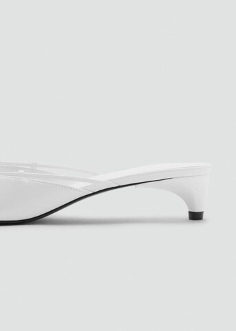 MANGO Mules 'Nil' in White