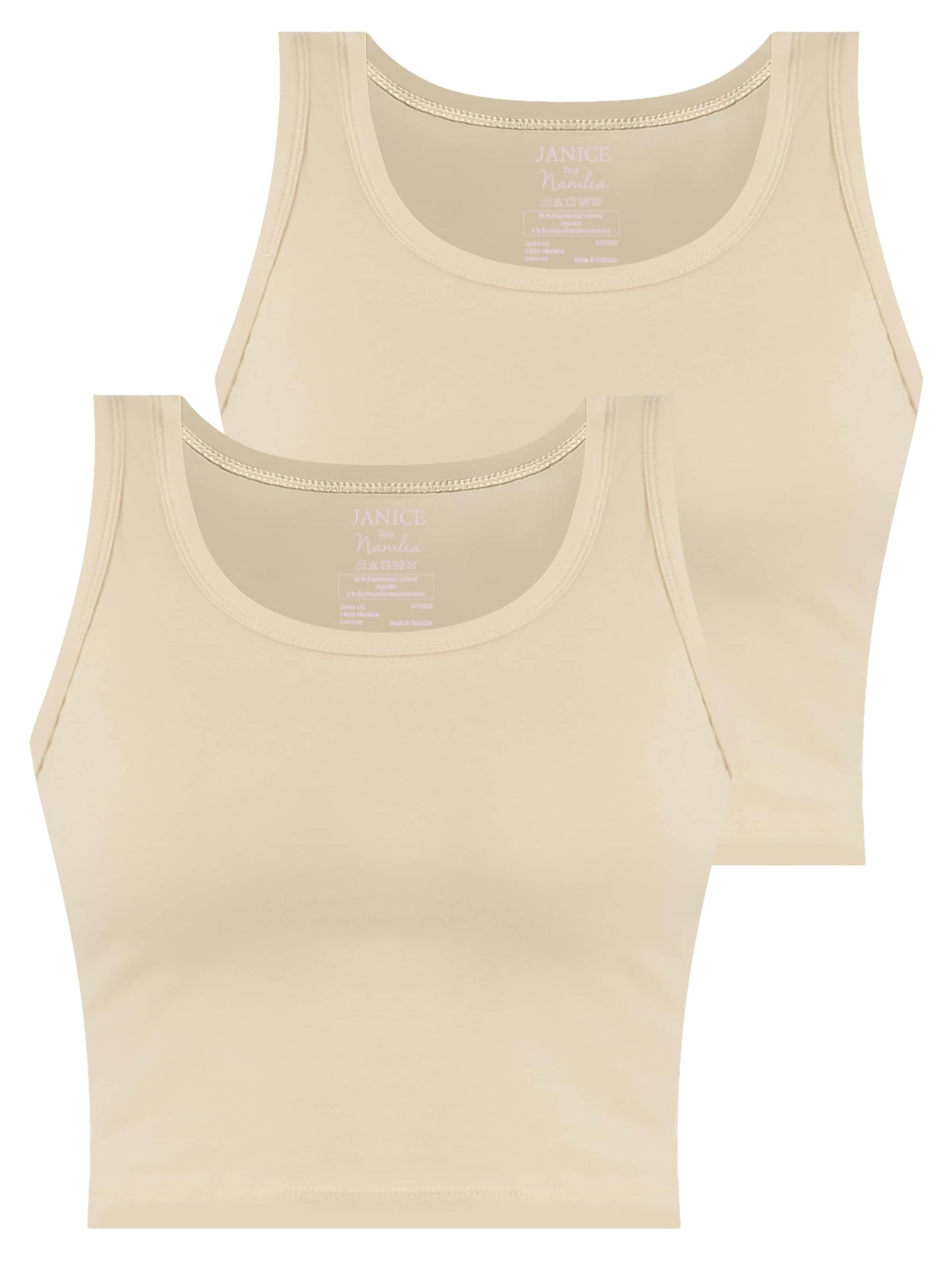 Top ' Namlea ' di Janice in beige: frontale