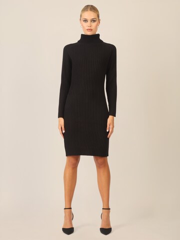 APART Strickkleid in Schwarz