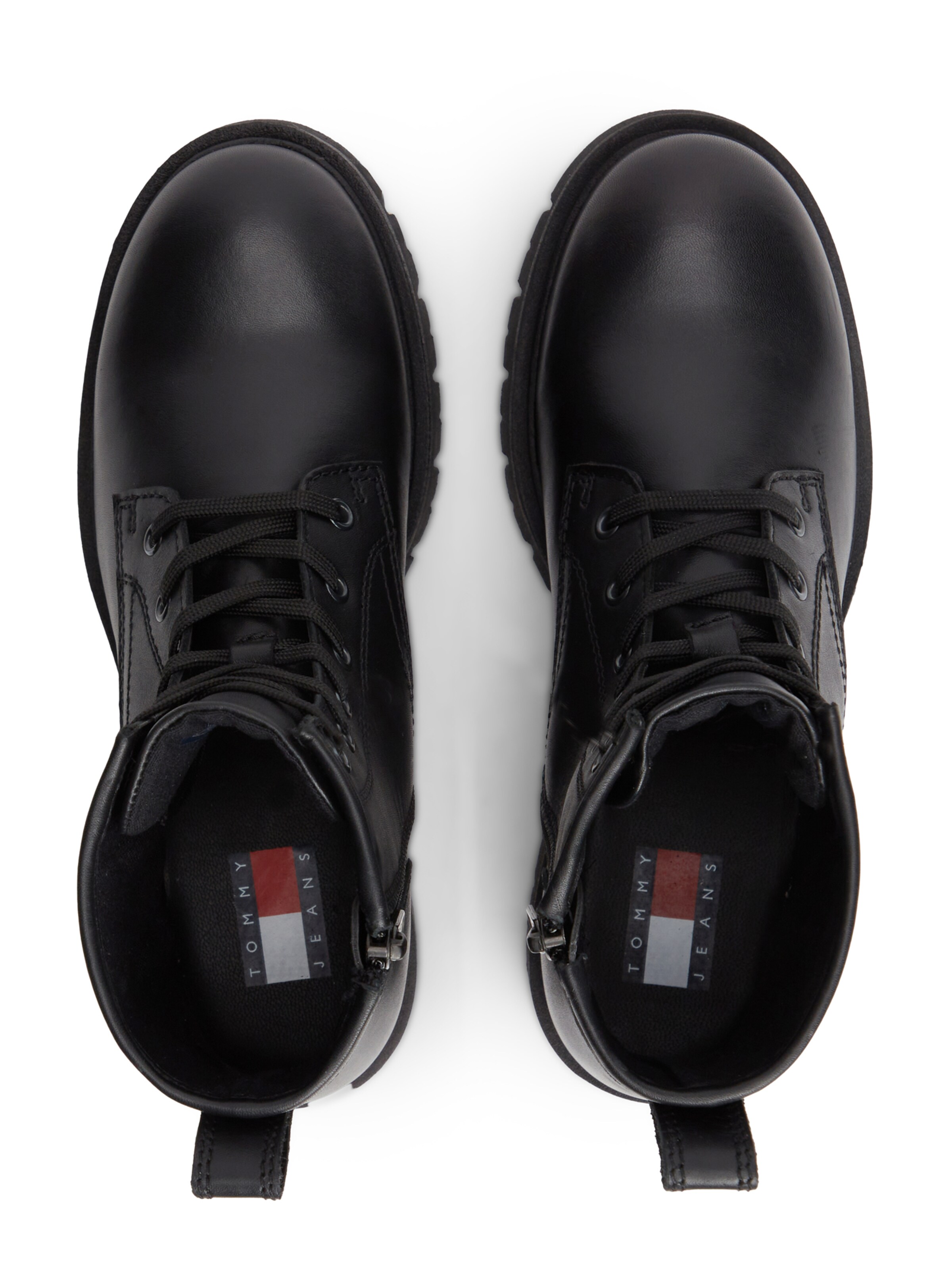 Tommy Jeans Botki sznurowane w kolorze czarny
