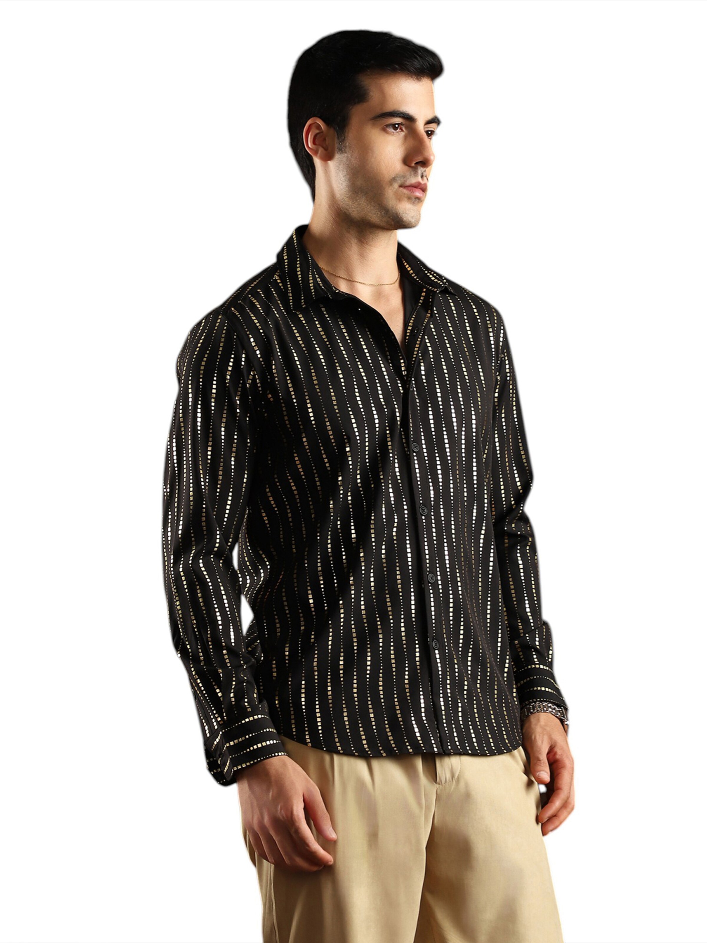 Campus Sutra - Ajuste regular Camisa 'Monroe' en negro