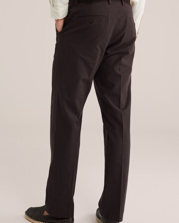 WE Fashion Обычный Брюки-чинос в Коричневый