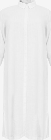 Yoek Shirt Dress in White: front