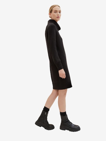 TOM TAILOR Knitted dress in Black