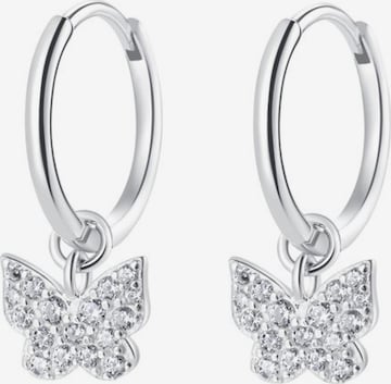 Orecchini 'Butterfly Whisper' di Hey Happiness in argento: frontale