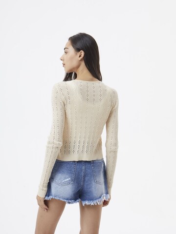 AIKI KEYLOOK Knit Cardigan 'Easy On Me' in Beige