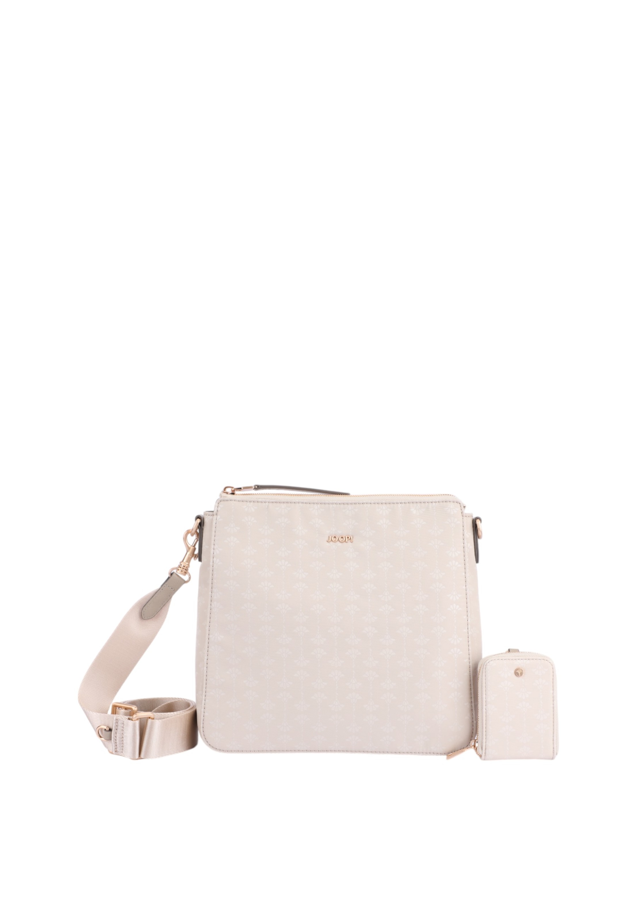 JOOP! Schoudertas 'Collana Tessuto Jasmina' in Beige: voorkant