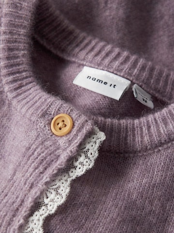 NAME IT Knit cardigan in Purple