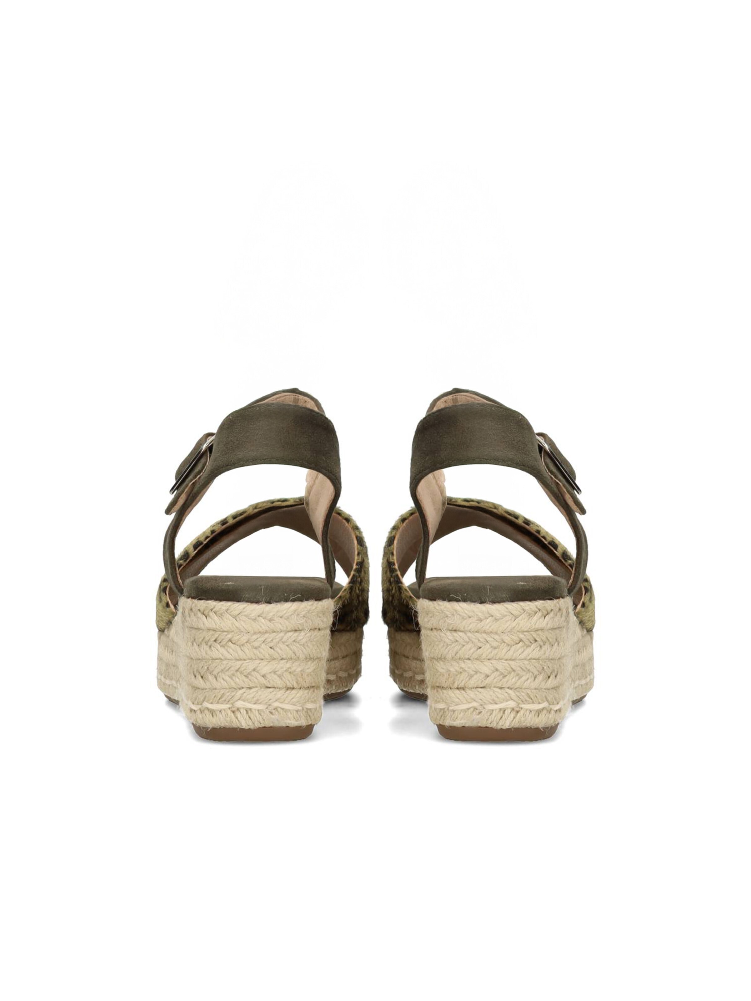 Poelman Sandalen met riem in Beige