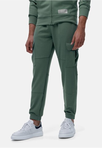 Born Living Yoga Tapered Cargo trousers 'Biafra' in Green: front