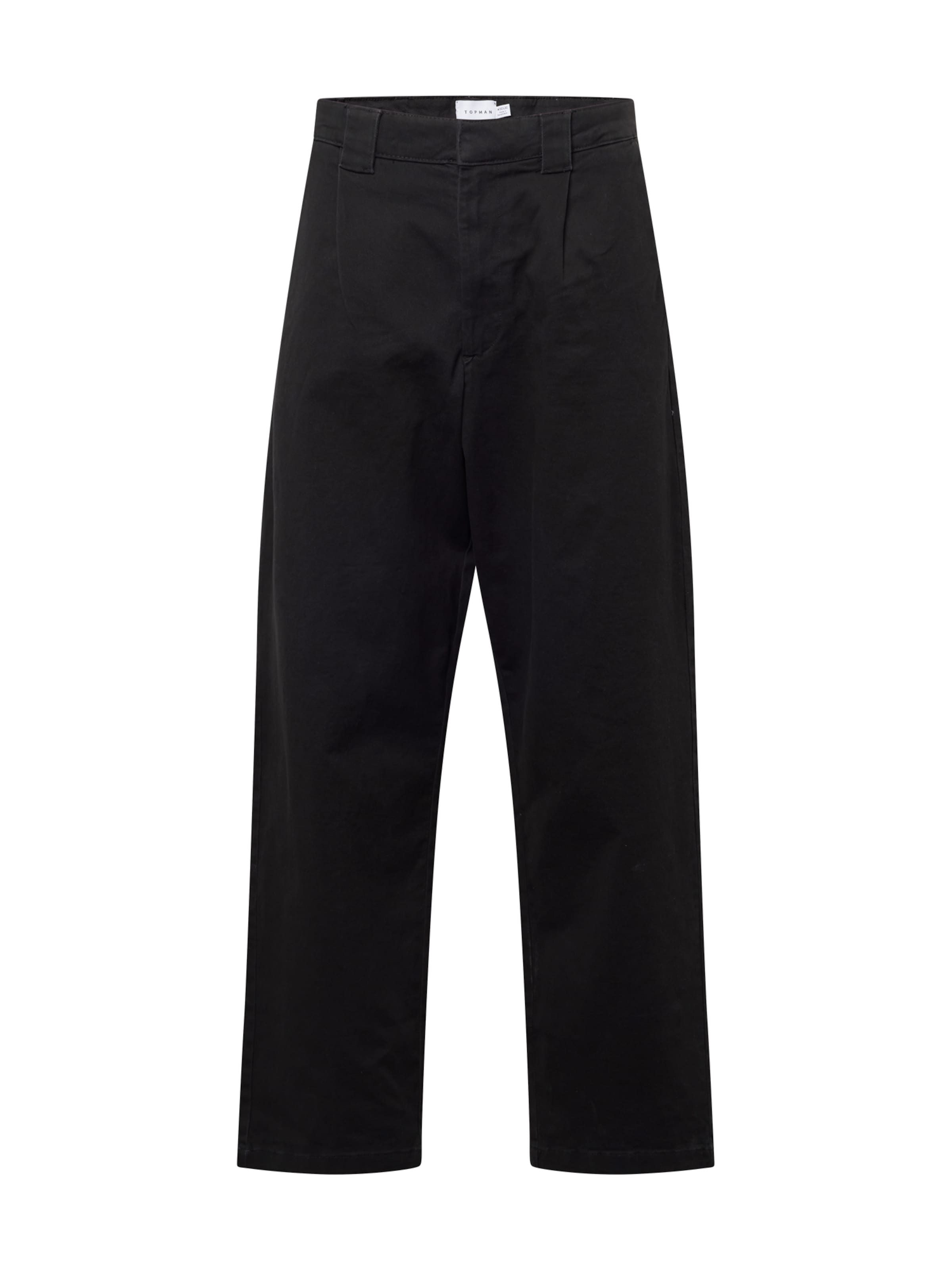 TOPMAN Bő szár Nadrág - fekete: elől