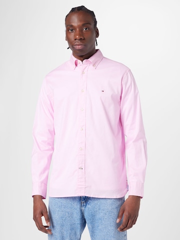 TOMMY HILFIGER Klasický střih Košile – pink: přední strana