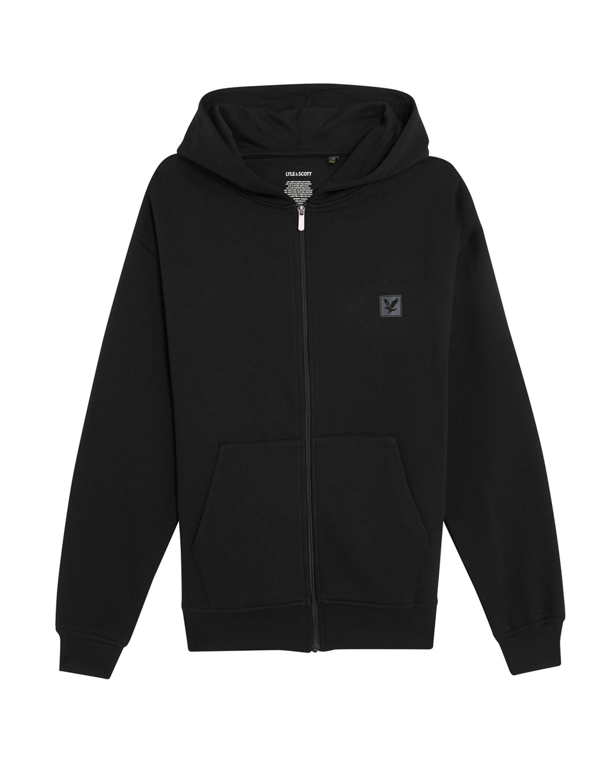 Lyle & Scott Sweatvest in Zwart: voorkant