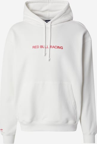 Red Bull Racing x Pepe Jeans Sweatshirt 'Breaking Records' in White: front
