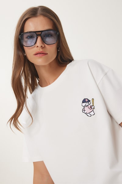 Maglietta Happiness İstanbul di colore navy / rosso chiaro / bianco, Visualizzazione prodotti