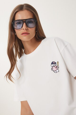 T-shirt Happiness İstanbul en blanc