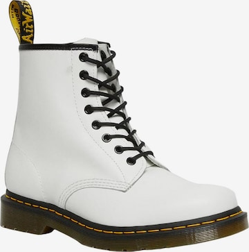 Stivaletto stringato '1460' di Dr. Martens in bianco: frontale