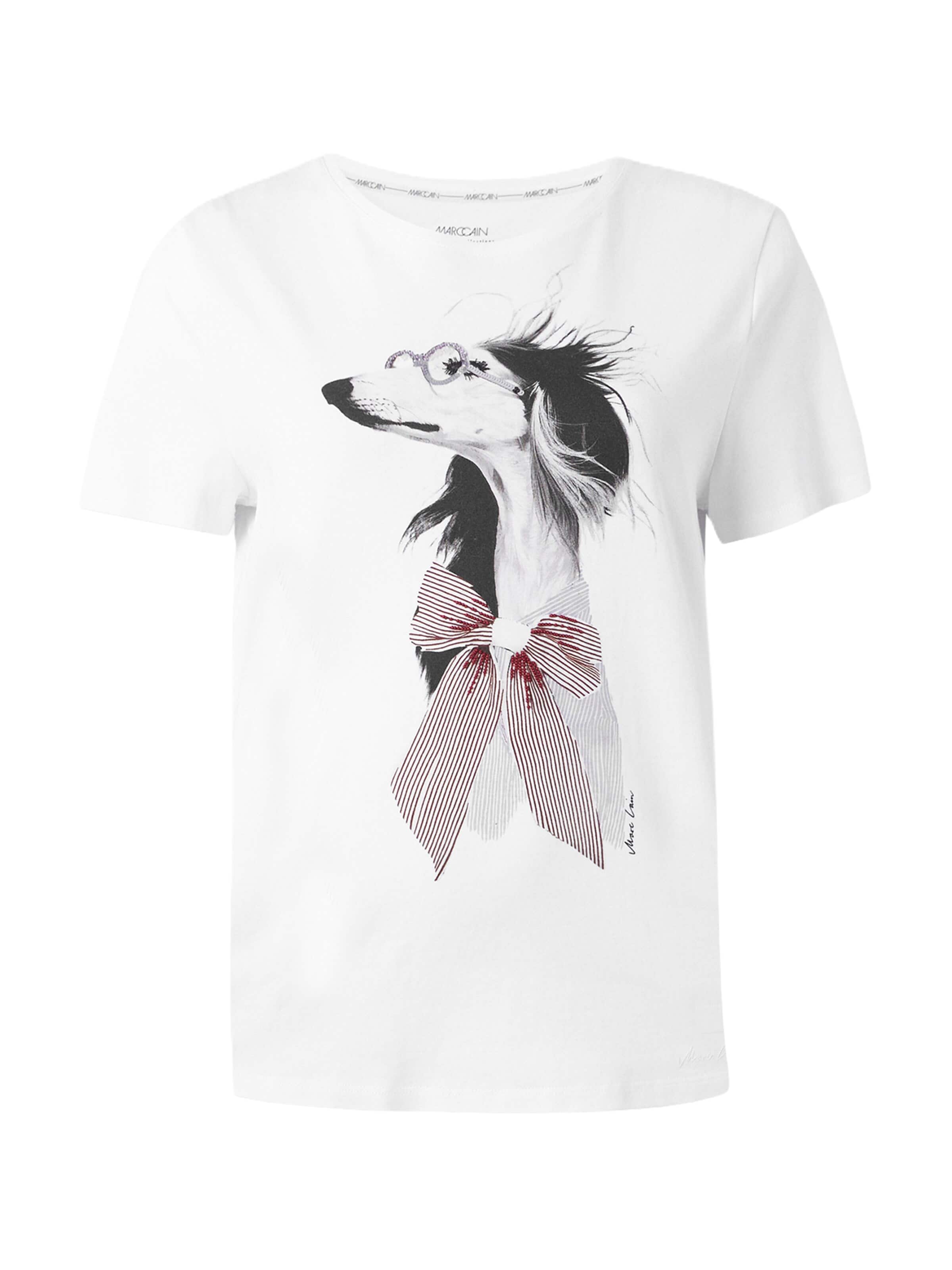 T-shirt Marc Cain en blanc : devant