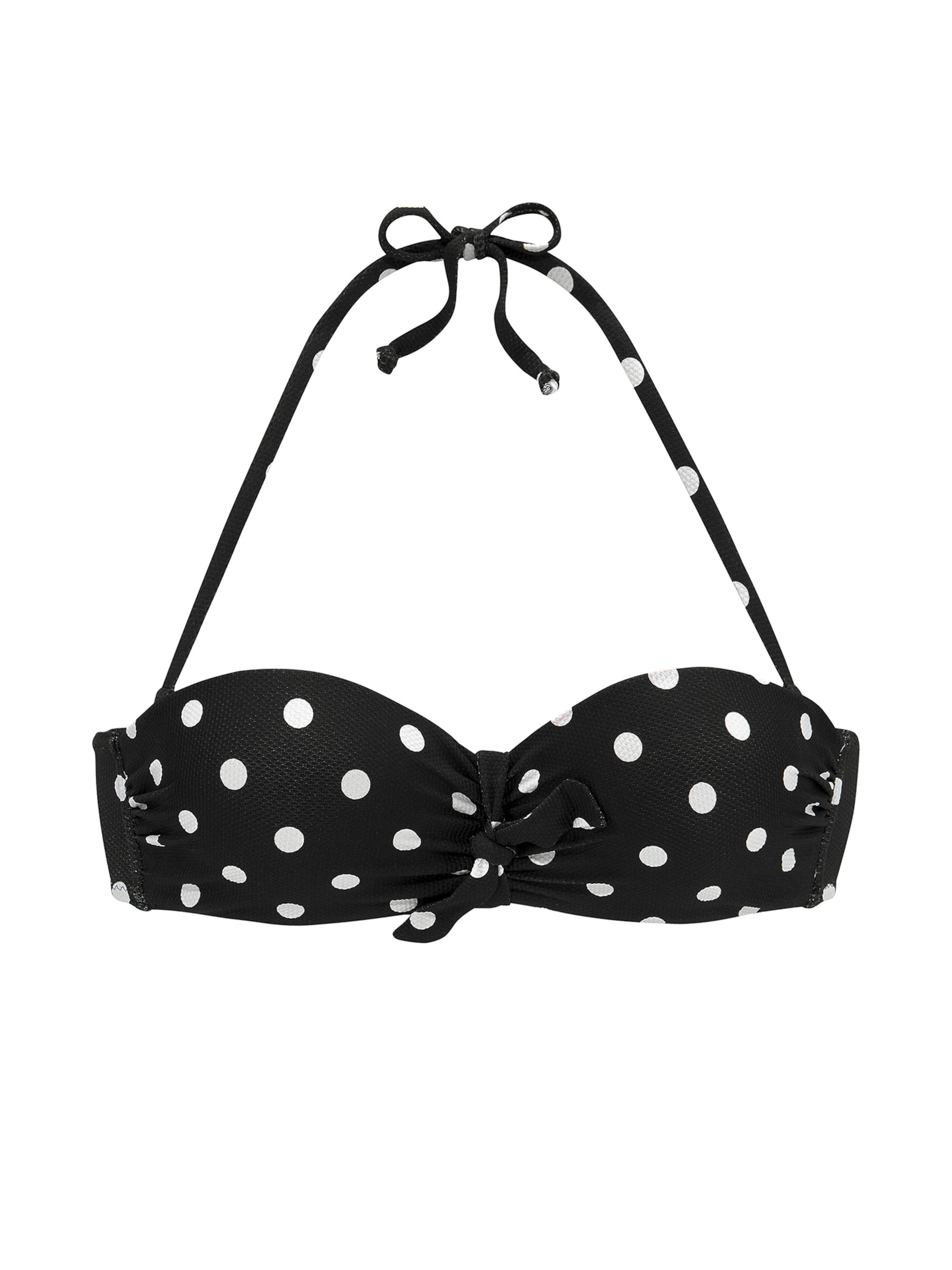 LASCANA Bandeau Bikini top in Black: front