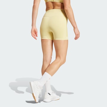 ADIDAS PERFORMANCE - Skinny Pantalón deportivo 'Optime' en amarillo