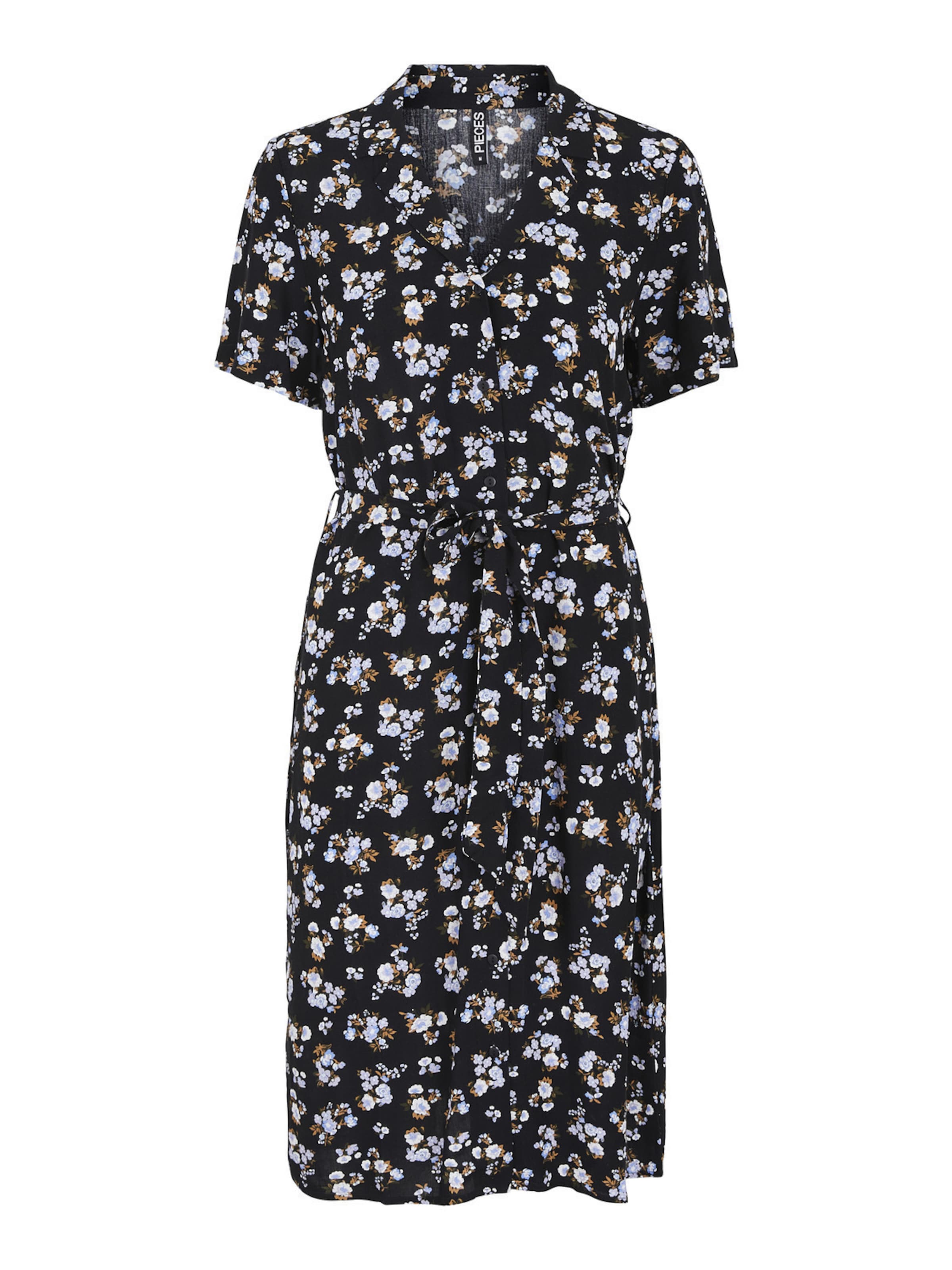 Abito camicia 'Olivia' di PIECES in nero: frontale