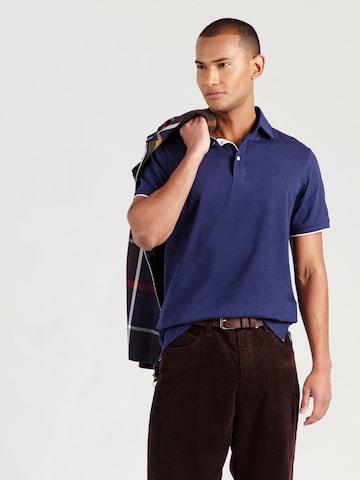 T-Shirt Hackett London en bleu : devant