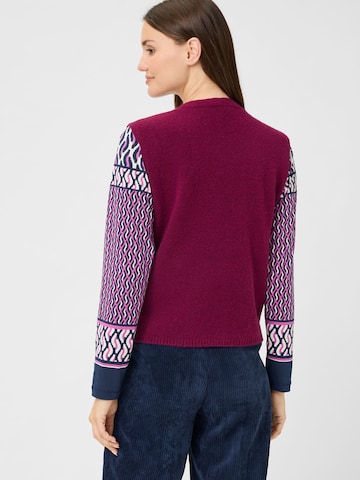 Olsen Weste,  mit Knopfleiste, gerade geschnitten in Rot