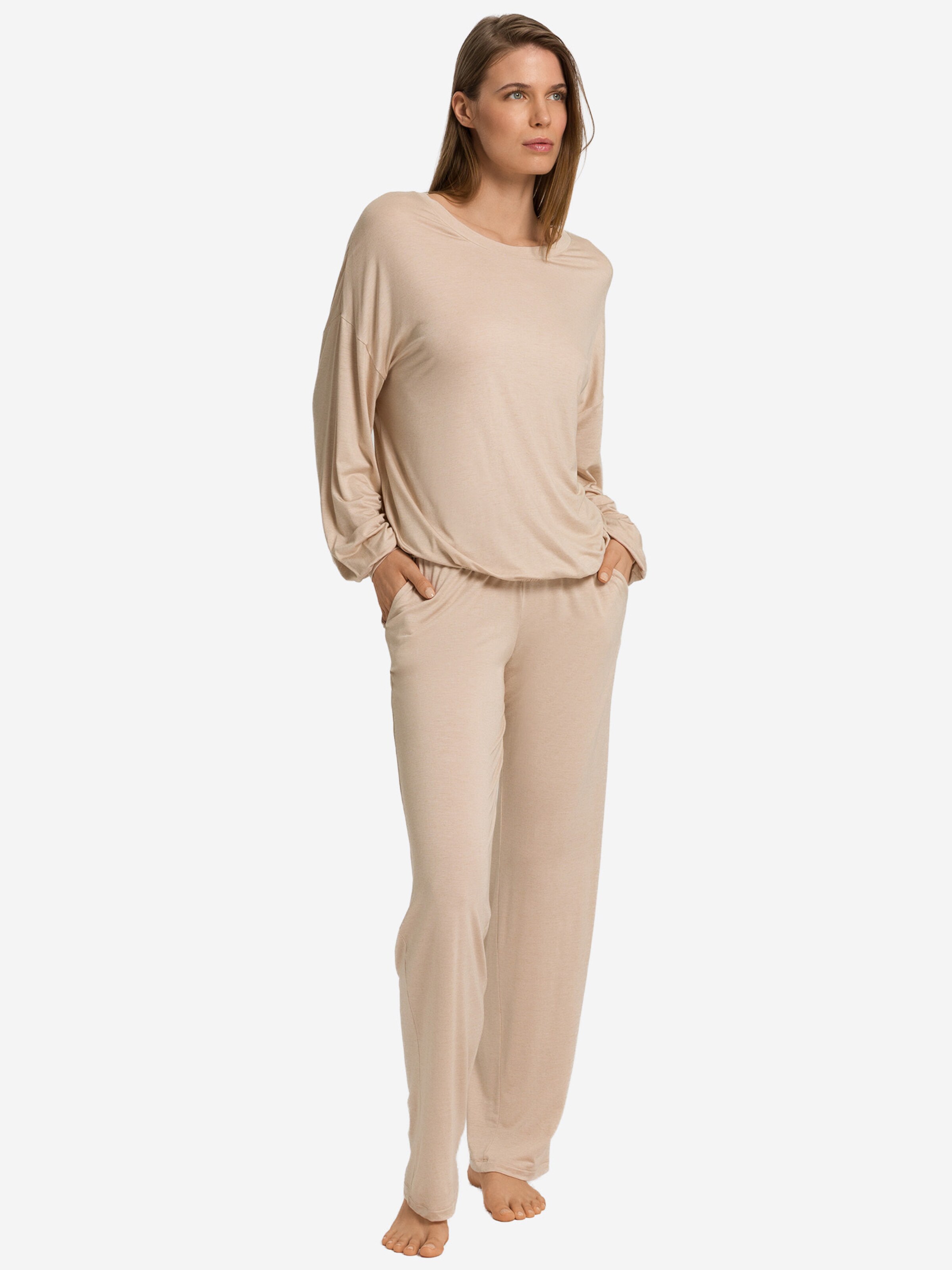 Hanro Loosefit Sweatpants ' Natural Wear ' in Beige