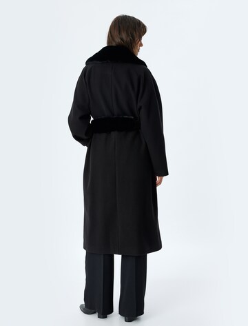 Koton Between-Seasons Coat in Black