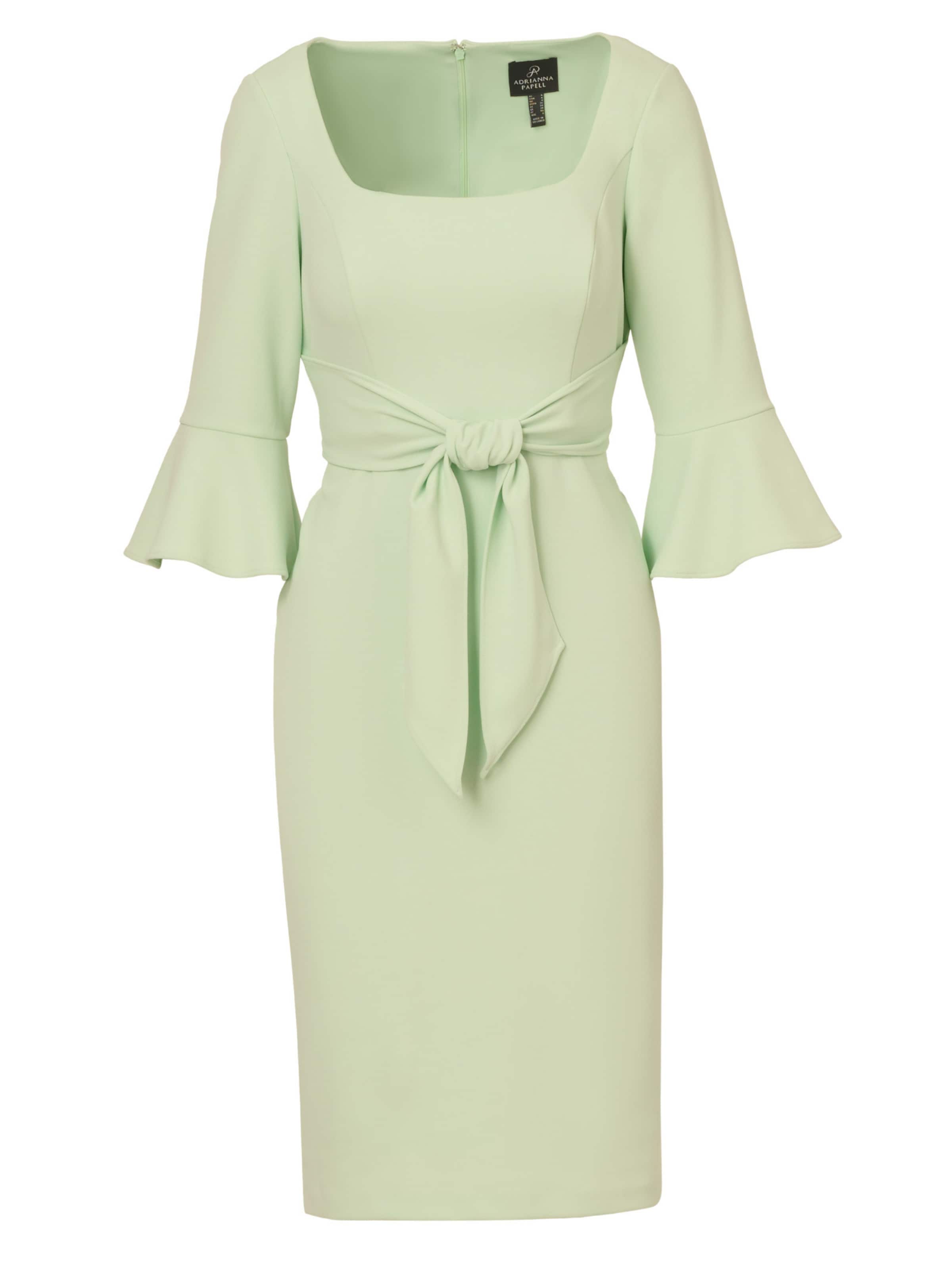 【海外限定】AdriannaPapell ドレス☆Green Bell Sleeve Tie Fro Buy Adrianna Papell Green Bell Sleeve Tie Front Dress from