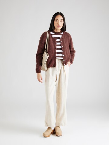 BONOBO Wide leg Veckad byxa i beige