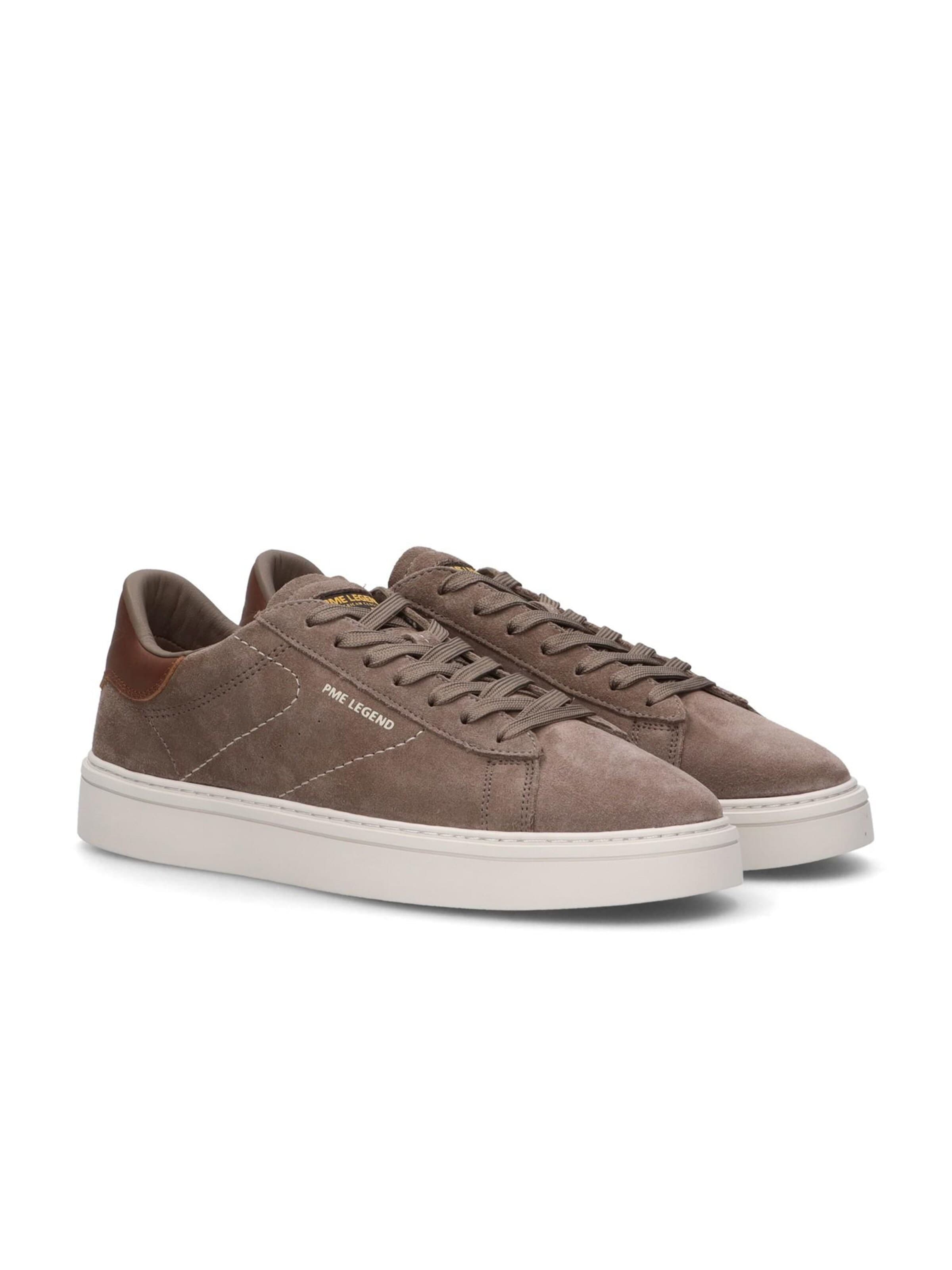 PME Legend Låg sneaker 'Rivet sneaker in suede' i grå