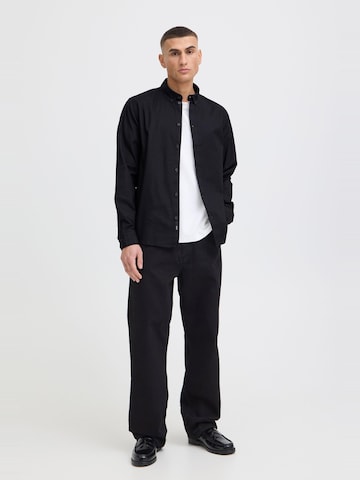 !Solid Regular fit Button Up Shirt 'Val' in Black: front