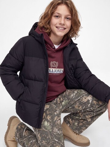 Jack & Jones Junior Зимняя куртка 'JJRaze' в Черный