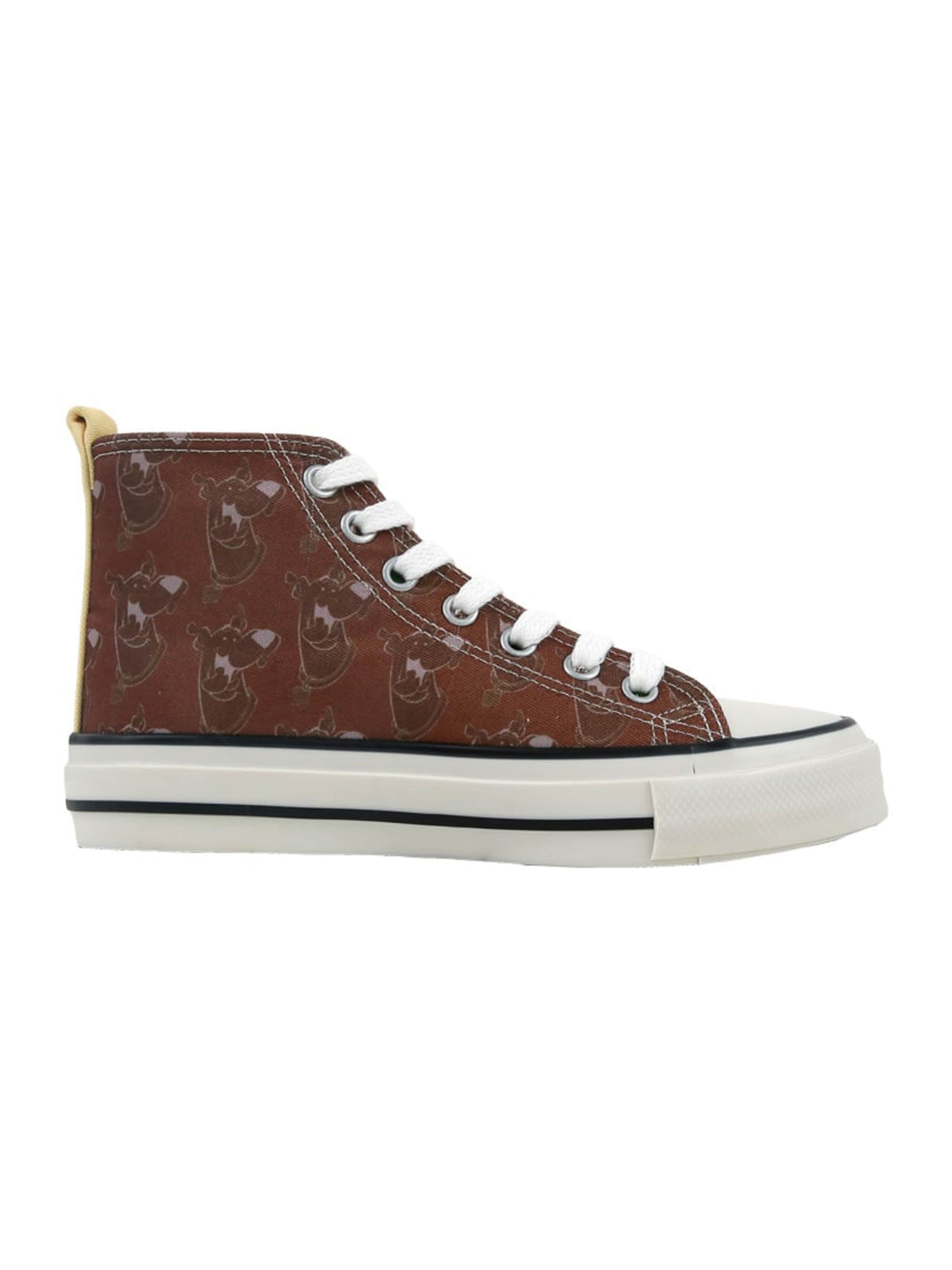 DOGO High-Top Sneakers in Brown