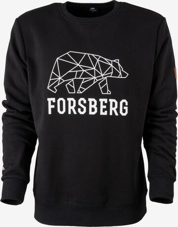 FORSBERG Sweatshirt 'Bertson' in Schwarz: predná strana