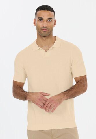 NOU Poloshirt 'Beusch' in Beige: Vorderseite