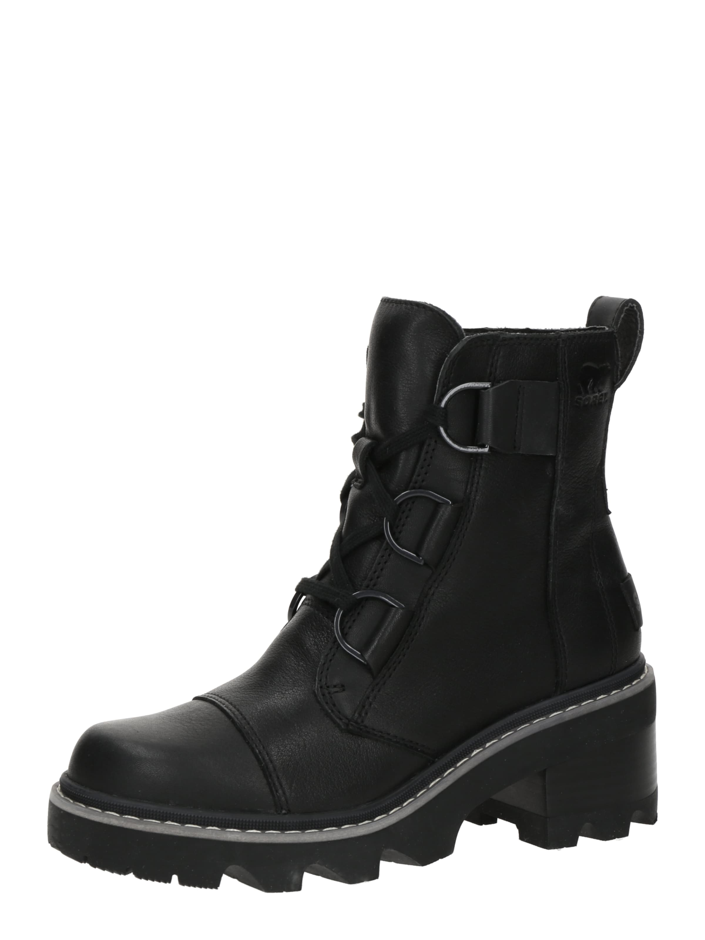 SOREL Snørestøvletter 'JOAN' i sort: forside