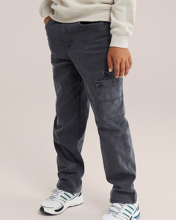 WE Fashion Loosefit Jeans in Grijs