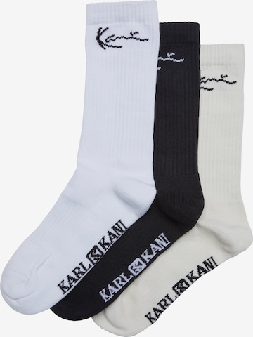 Karl Kani Socks in Beige: front