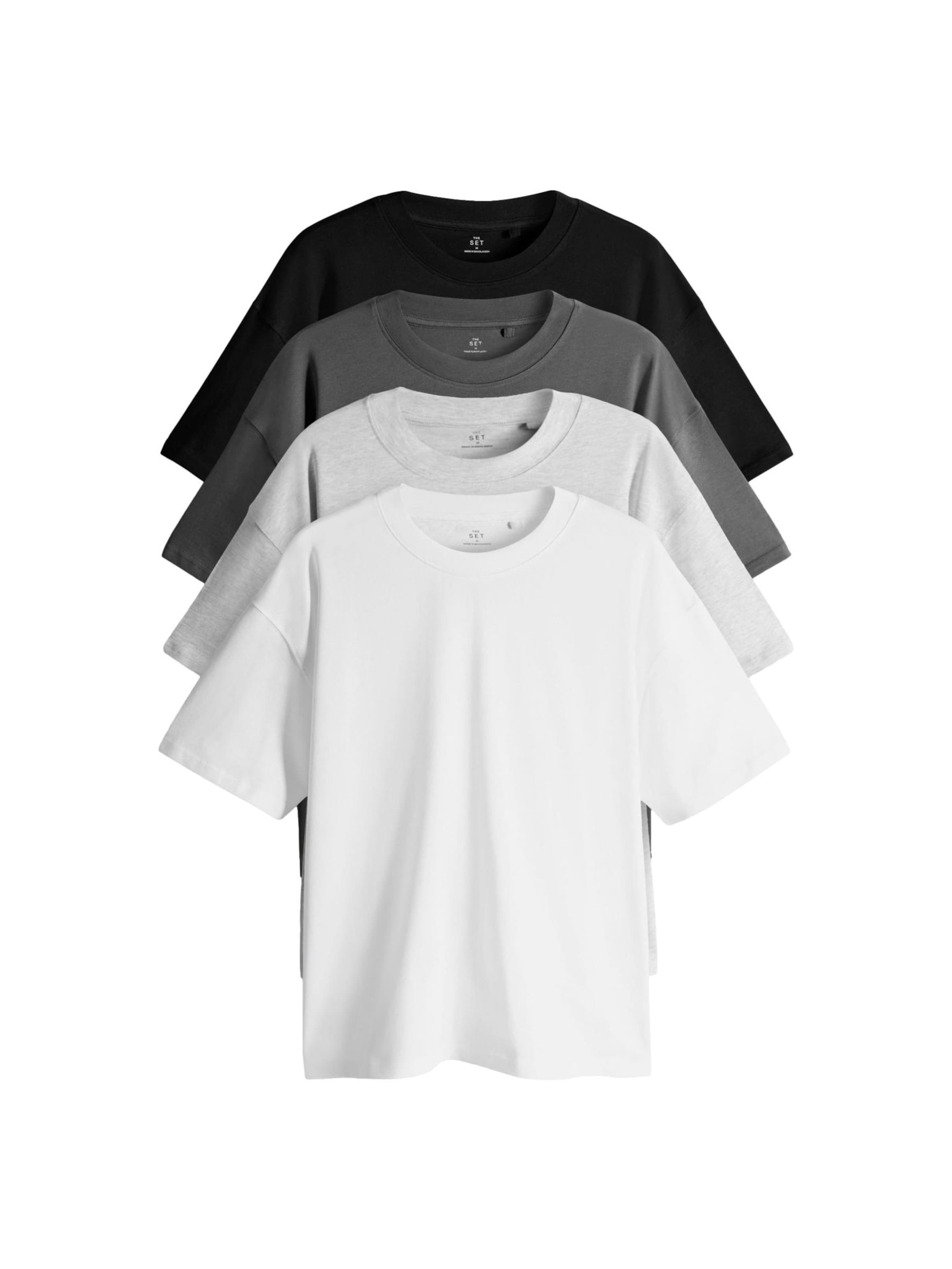 The Set T-shirt i grå: framsida