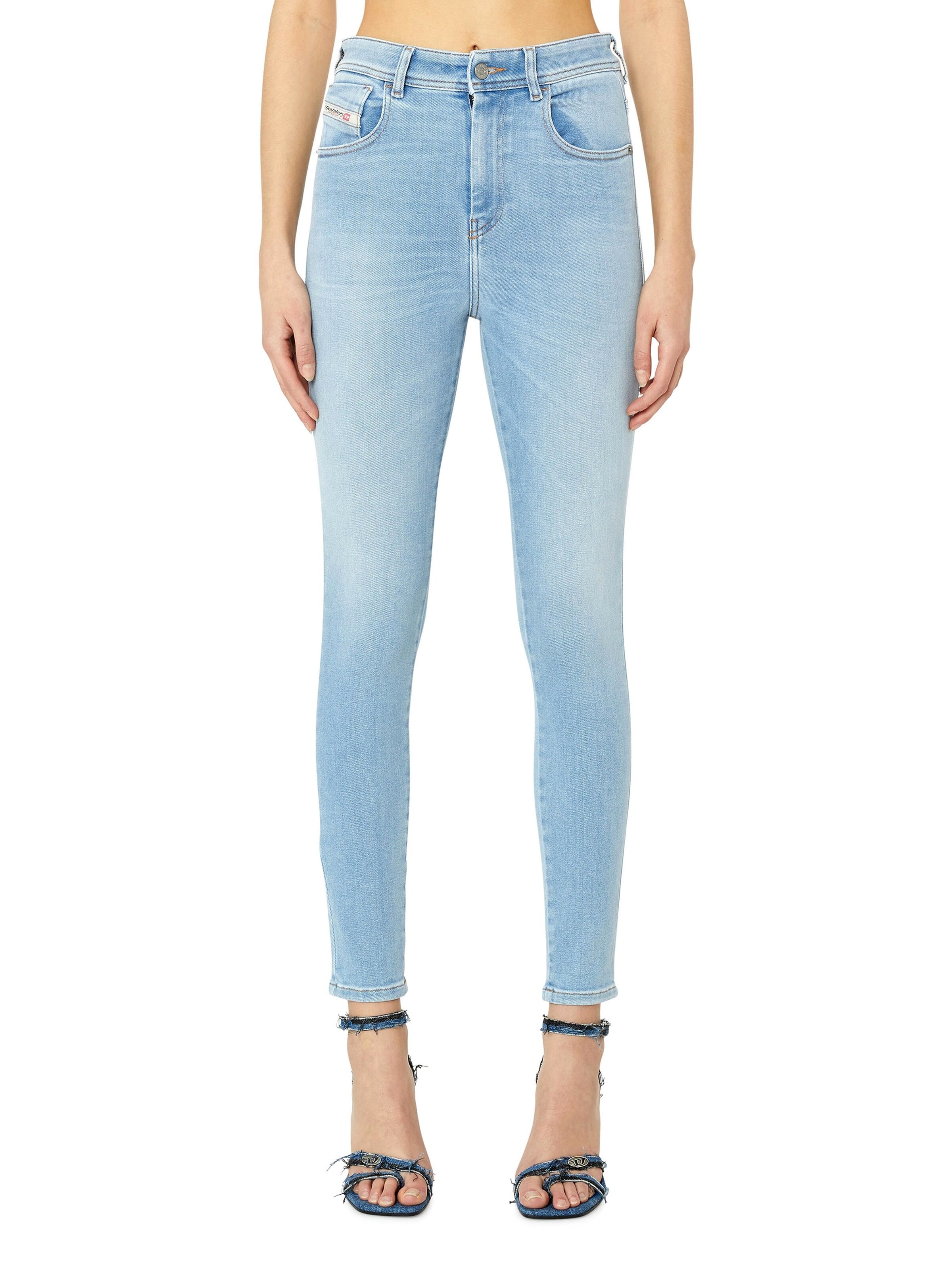Skinny Jeans '1984 SLANDY-HIGH' de la DIESEL pe albastru: față