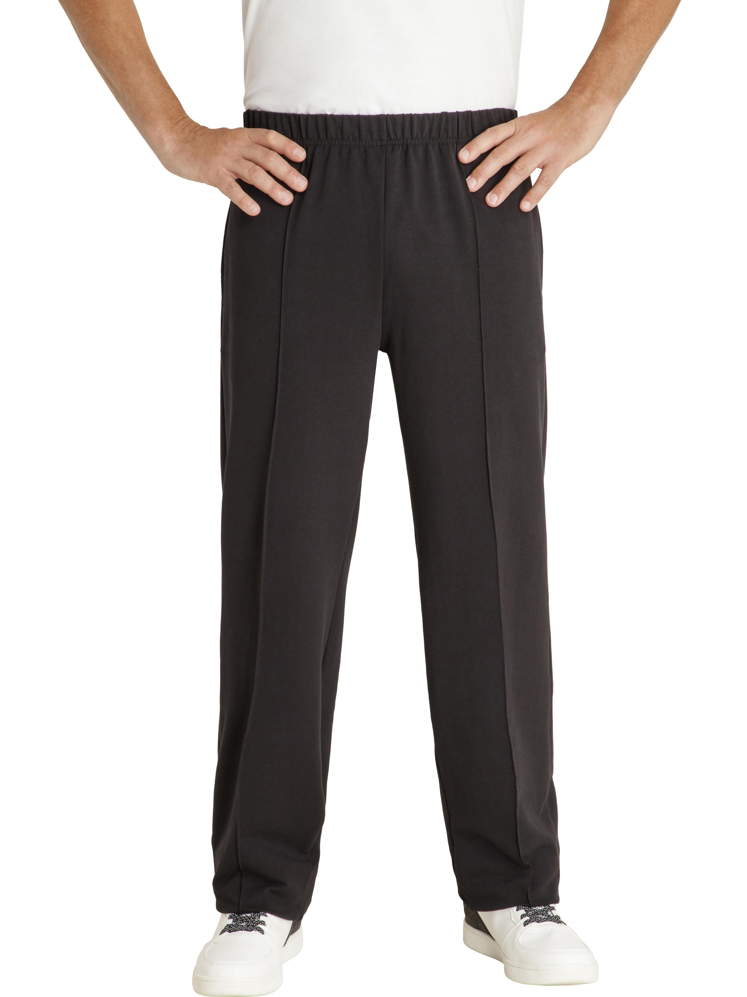 HAJO Regular Pleated Pants in Black