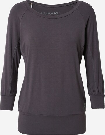 Maglia funzionale 'Flow' di CURARE Yogawear in grigio: frontale