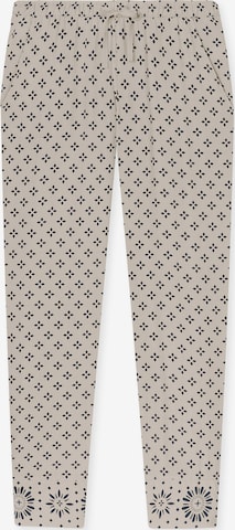 Pantalon de pyjama ' Mix & Relax ' SCHIESSER en beige : devant