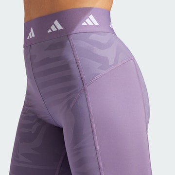 ADIDAS PERFORMANCE Skinny Workout Pants in Purple